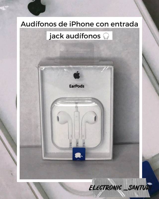 Aud fonos de iphone con entrada Jack