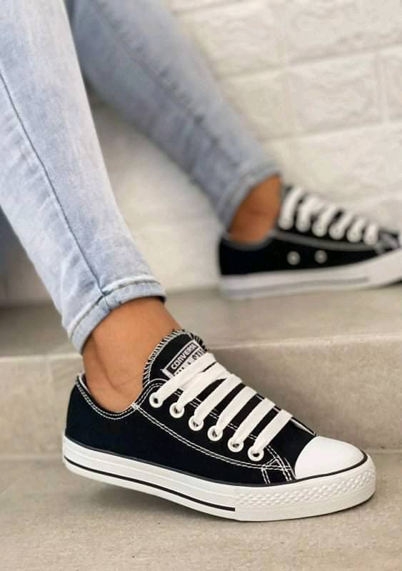 All star discount preto flatform