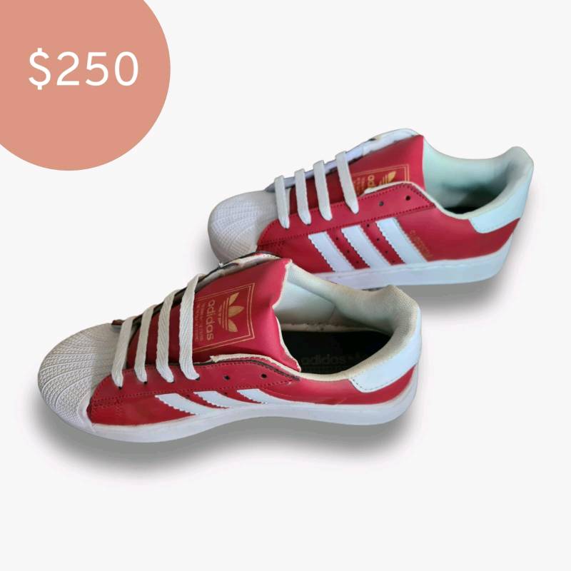 Adidas hot sale concha rojos
