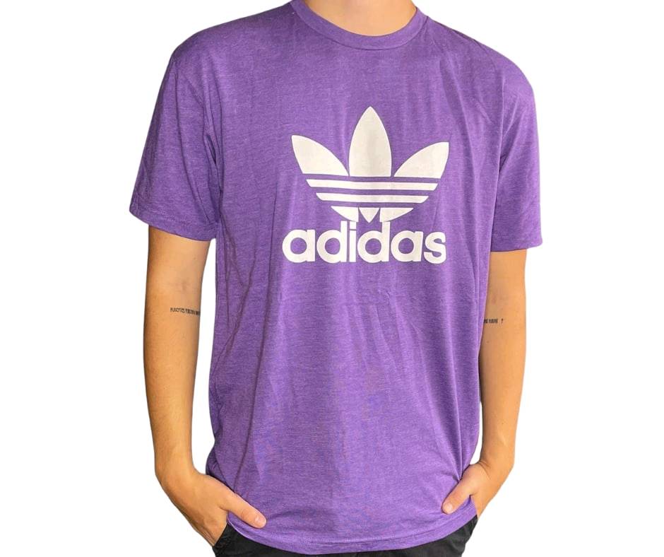 Camiseta morada adidas new arrivals