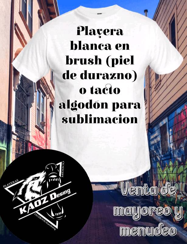 Playeras hotsell blancas mayoreo