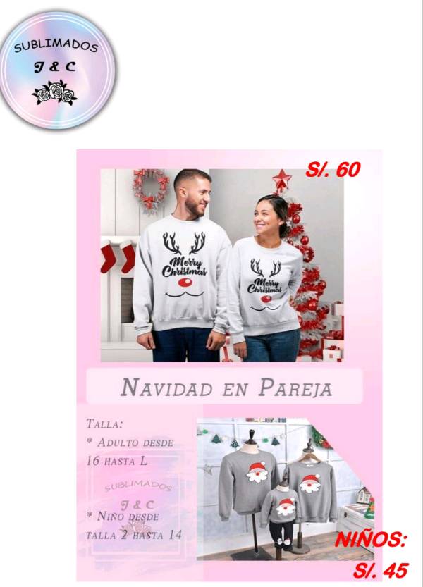 Poleras navideñas para familia deals