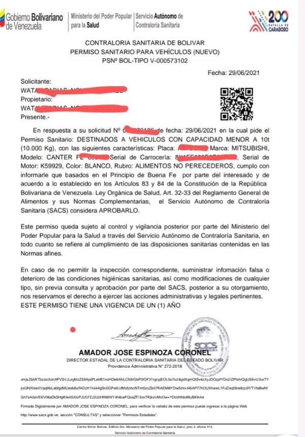 Tipos de permisos sanitarios en venezuela image to u