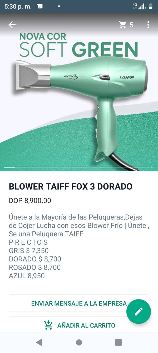 Precio de shop blower taiff
