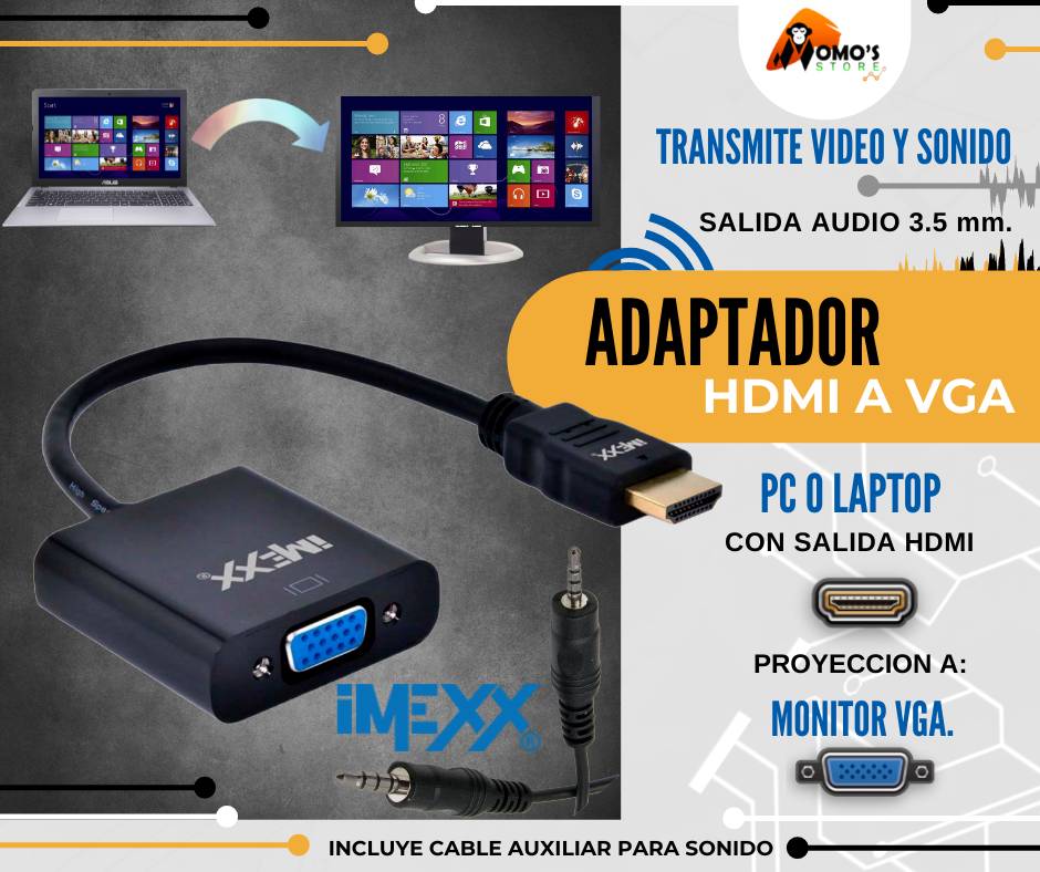 Cable hdmi con salida auxiliar sales