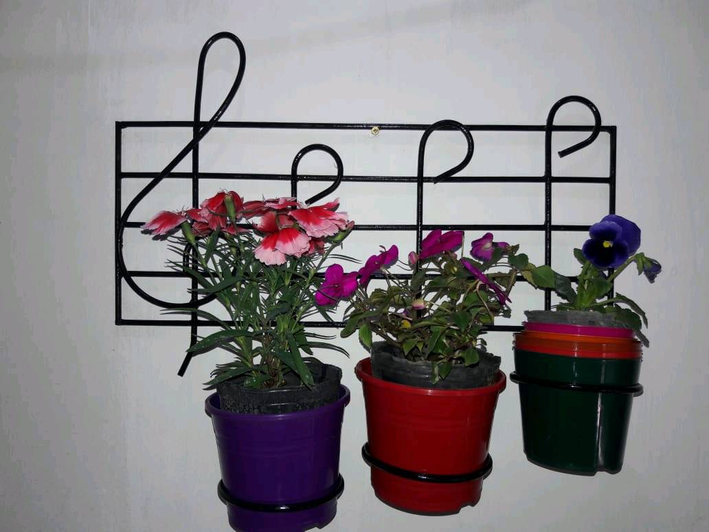 Macetero dibujo musical en Mar de Ajo