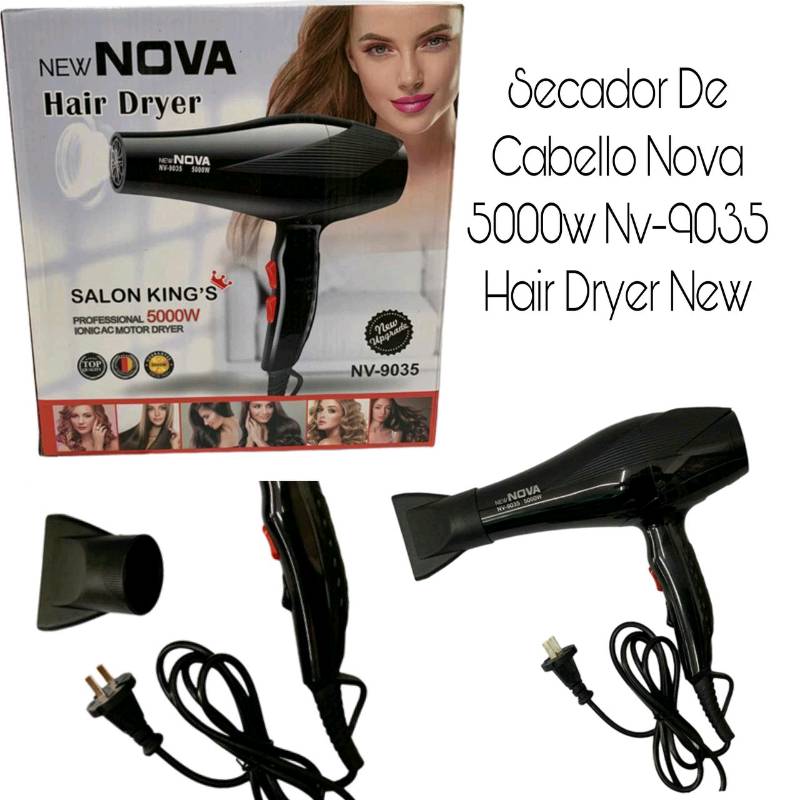 Secador De Cabello Nova 5000w Nv 9035 Hair Dryer New en Zumpango
