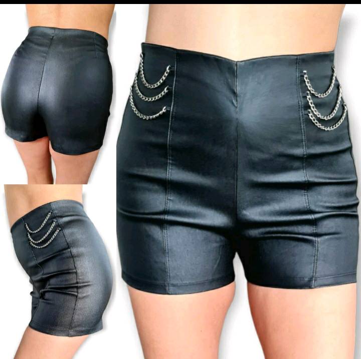 Pantalon deals engomado corto