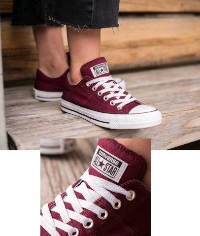 Calzado Converse vino tinto en Maracay