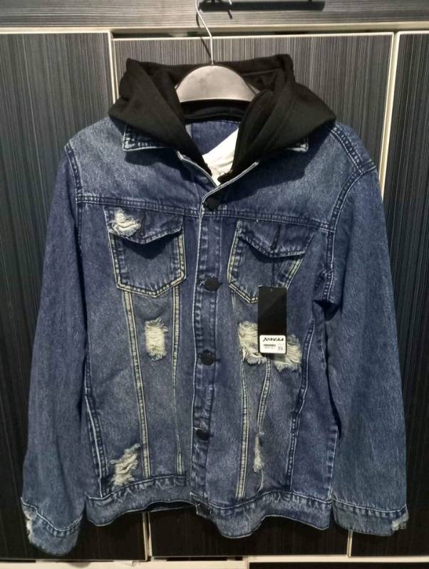 Casaca jean con capucha online