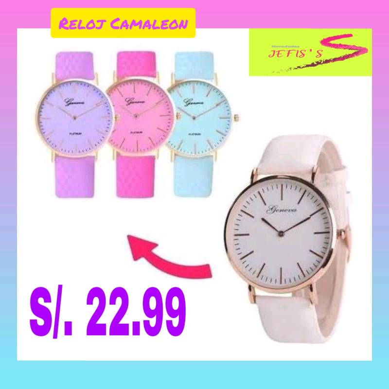 Reloj geneva camaleon discount