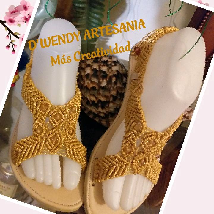 Sandalias en macrame on sale