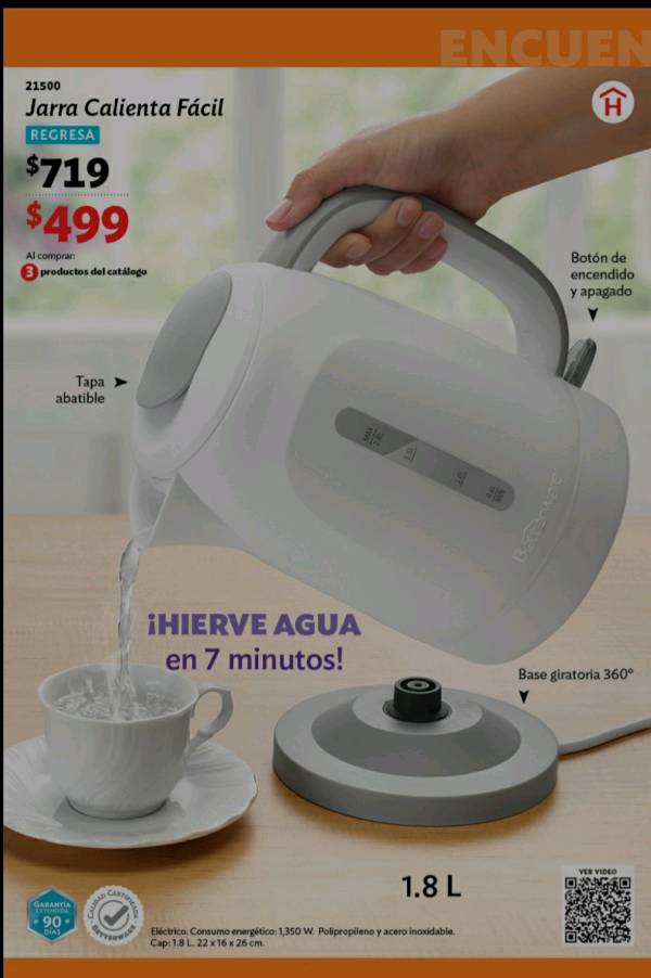 Jarra para calentar clearance agua betterware
