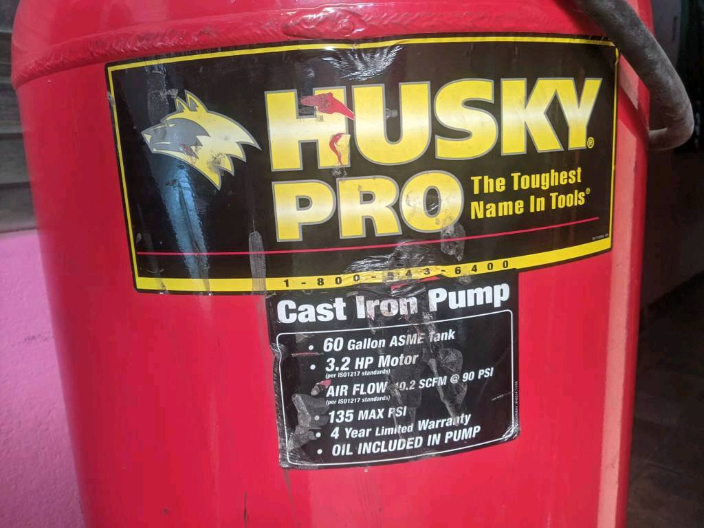 Compresor de aire, 1400 Husky pro 60 galones en Managua
