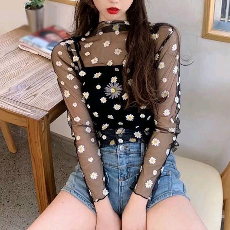 Blusa transparente com flores en Veracruz