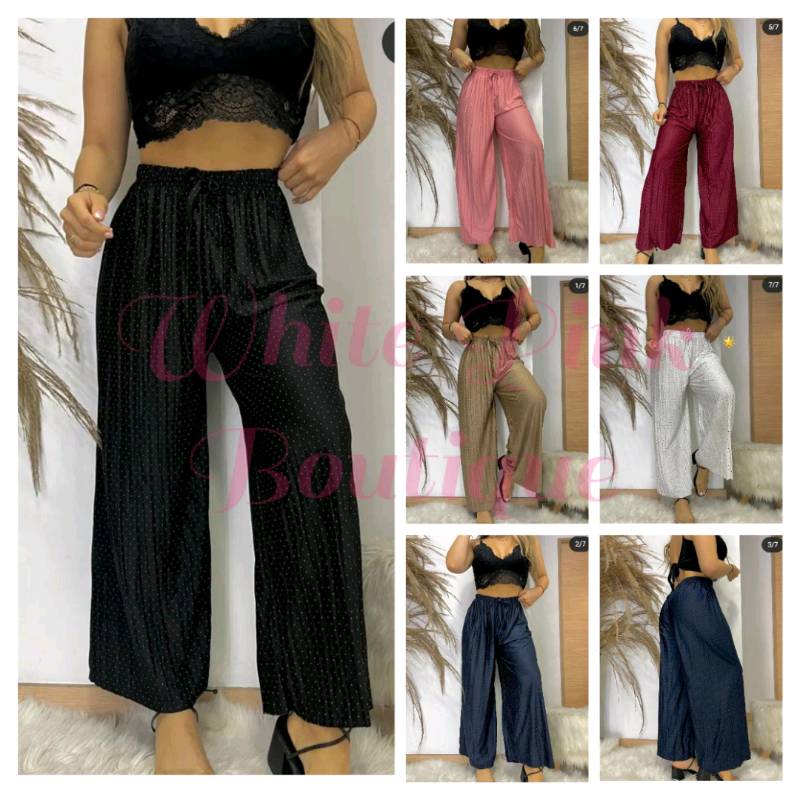 Pantalones de tela basta ancha Talla Standar sede hasta una L