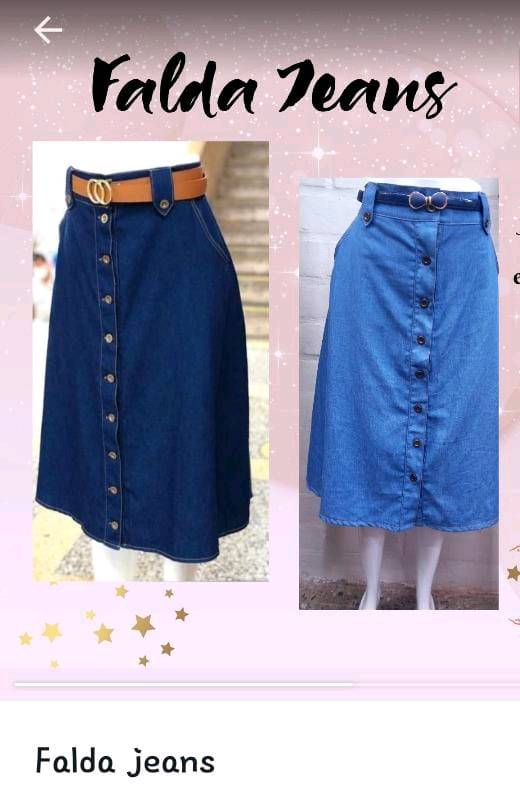 Faldas jeans para cristianas on sale