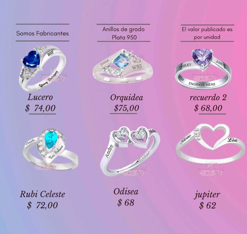 Catalogo de anillos clearance de grado para mujer