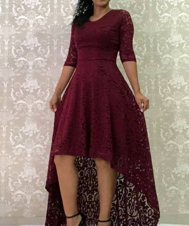 Vestidos elegantes best sale en blonda largos