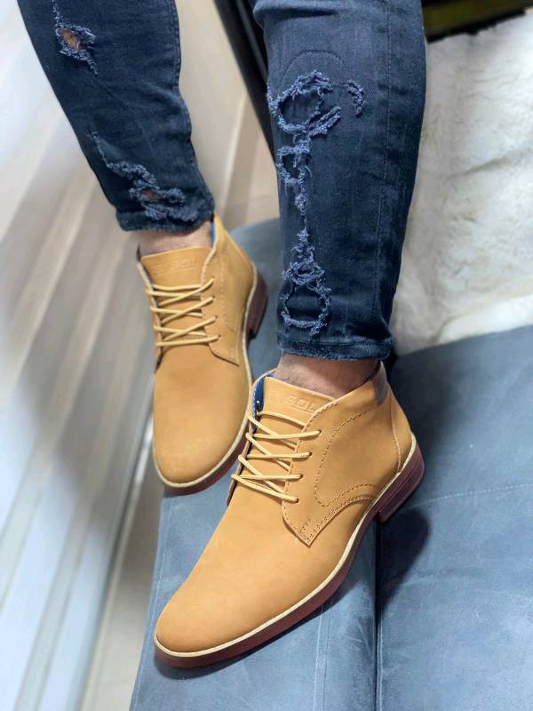 Zapatos caña sales alta para hombre
