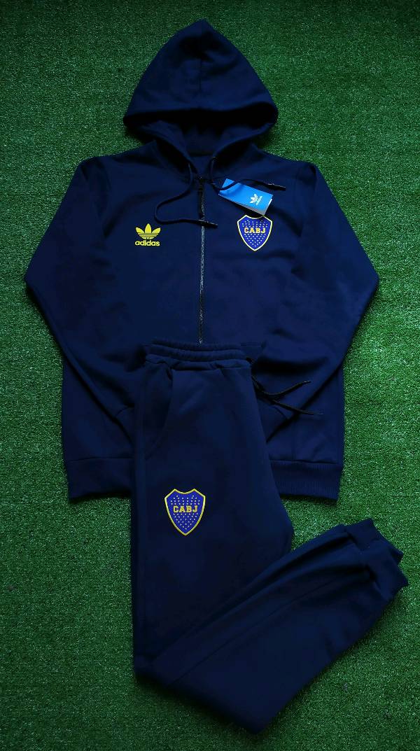 Conjunto de boca sales adidas campera y pantalón