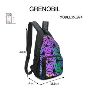 Mochila tornasol geométrica deals