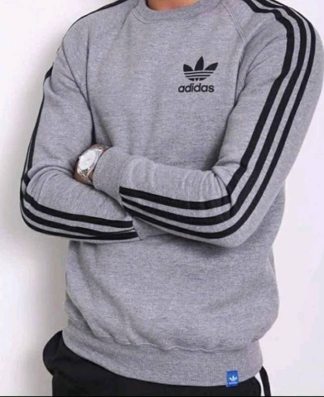 Buzo adidas retro gris clearance