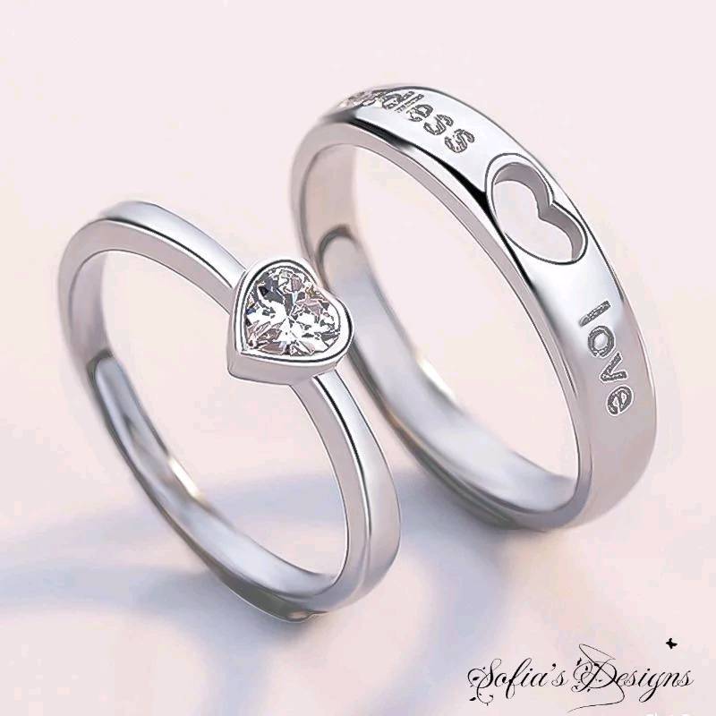 Anillos ajustables para enamorados Endless Love en Caracas