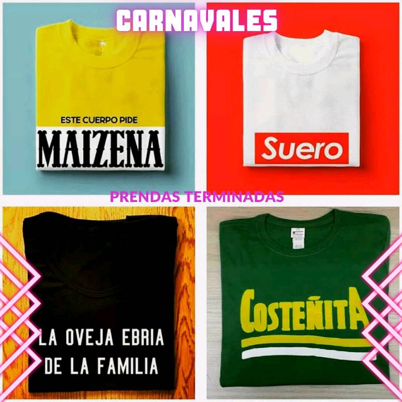Camisetas carnavaleras 2025