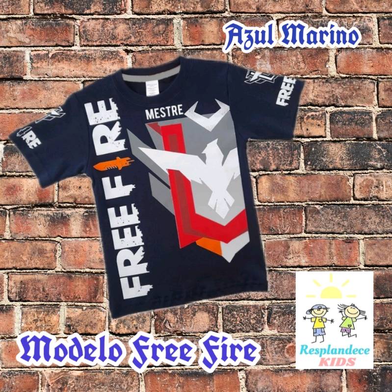 Polos de free clearance fire para niños