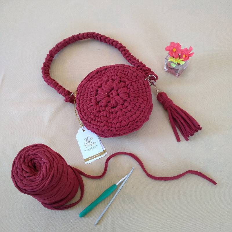 Bolso redondo en trapillo deals