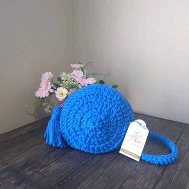 Bolso redondo en on sale trapillo