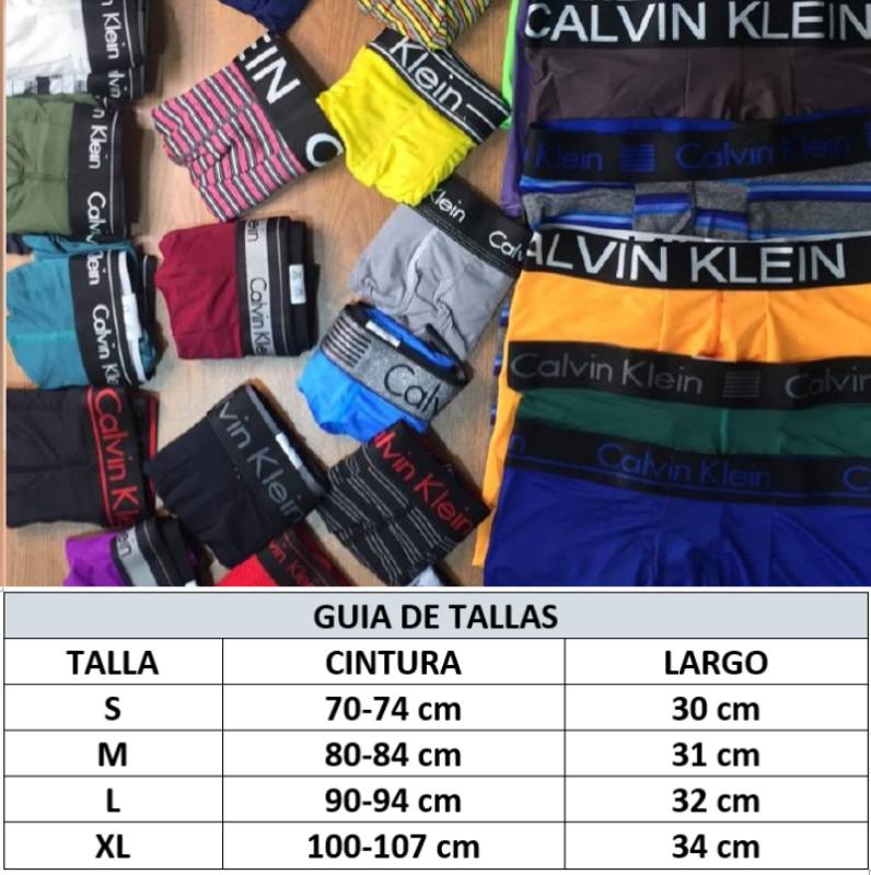 12 Boxer Calvin Klein de Hombre R plica AAA x 12 unidades en Bogota