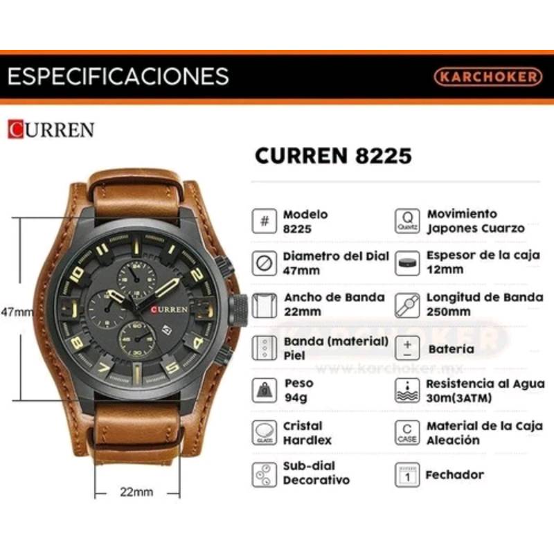 Reloj curren hotsell 8225