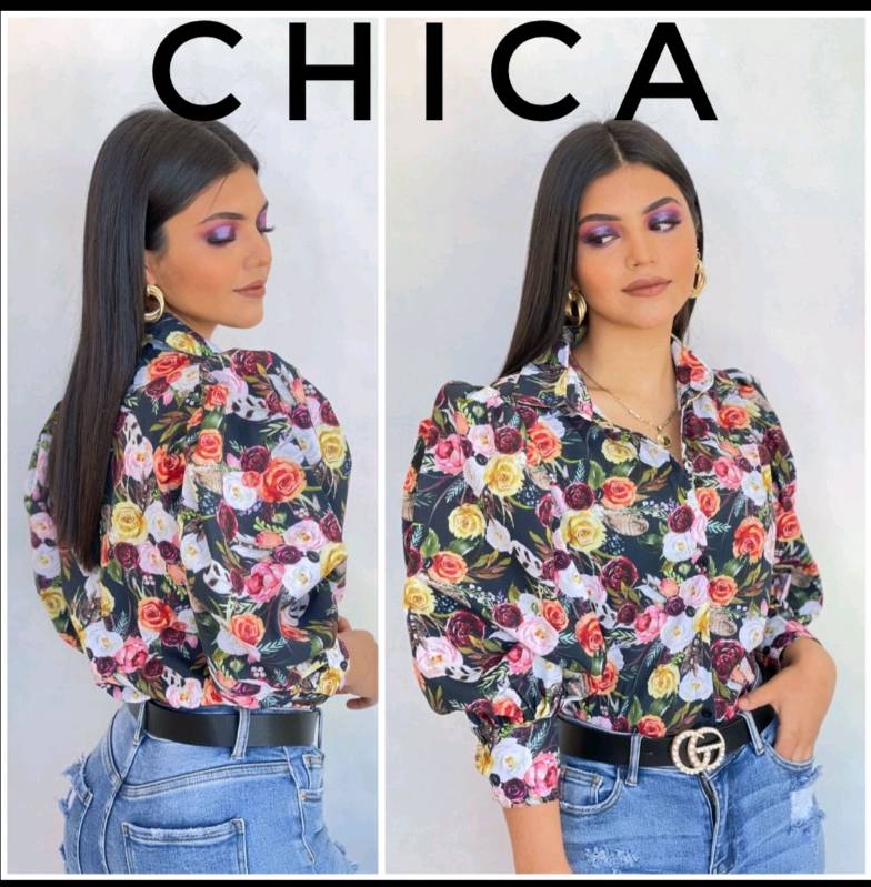 Camisa manga bombacha outlet