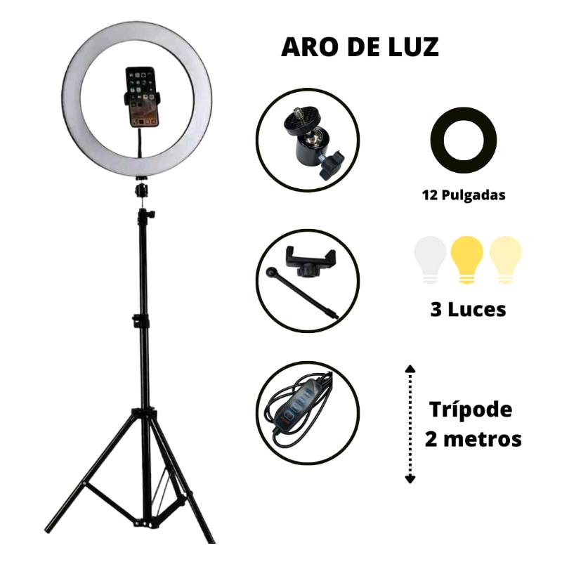 Precio de aro de hot sale luz de 12 pulgadas