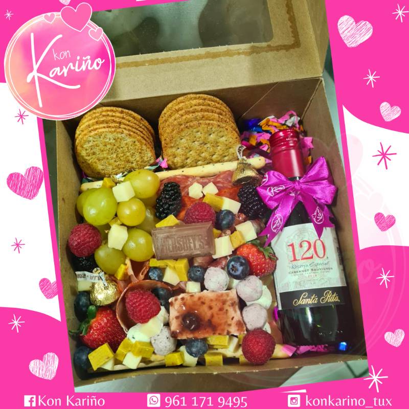 Mini Tabla de quesos y carnes en Tuxtla Gutiérrez