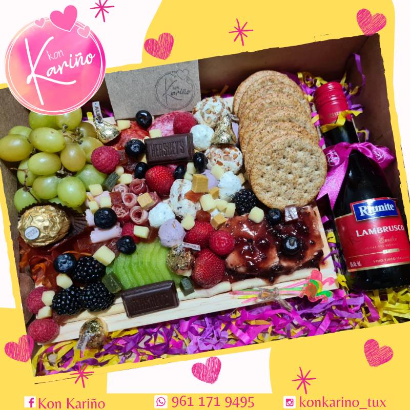 Tabla de Quesos y Carnes Frías (2 a 4 personas) en Tuxtla Gutiérrez