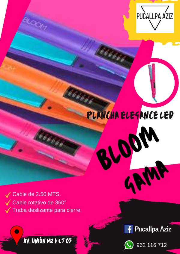 Plancha gama elegance online led bloom