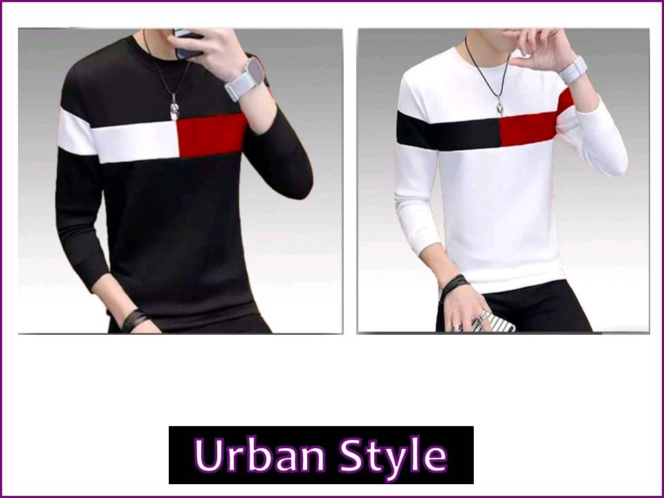 Polo manga larga on sale cuello redondo