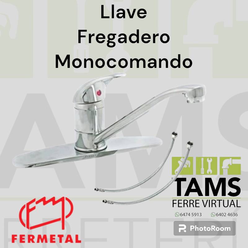 Llave Fregadero Monocomando Fermetal