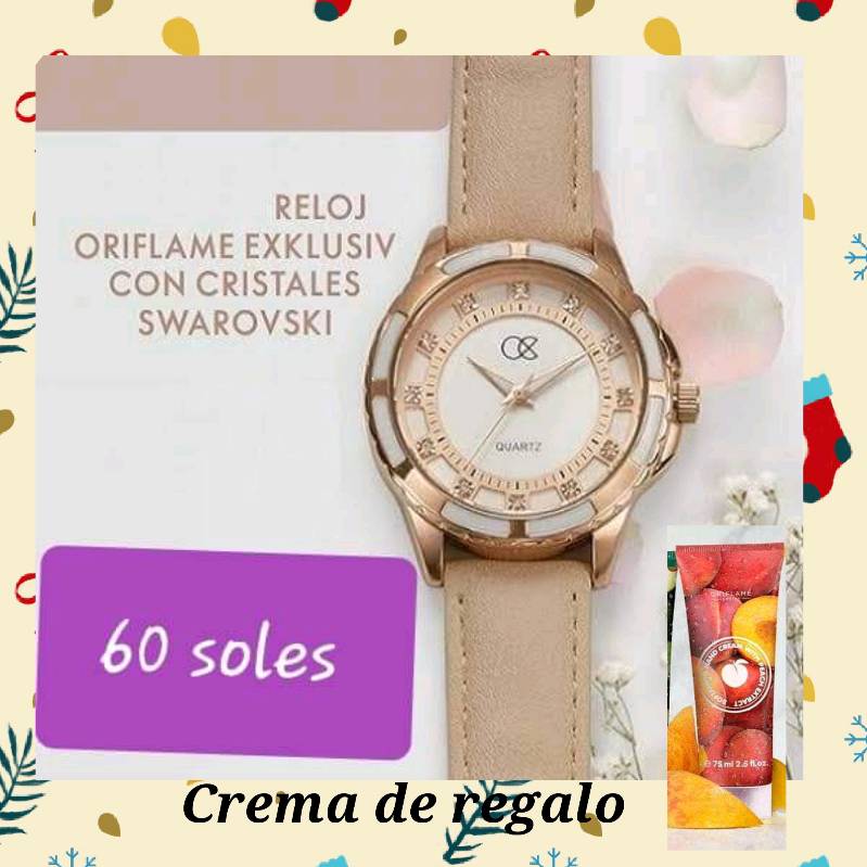 Reloj oriflame hotsell con cristales swarovski
