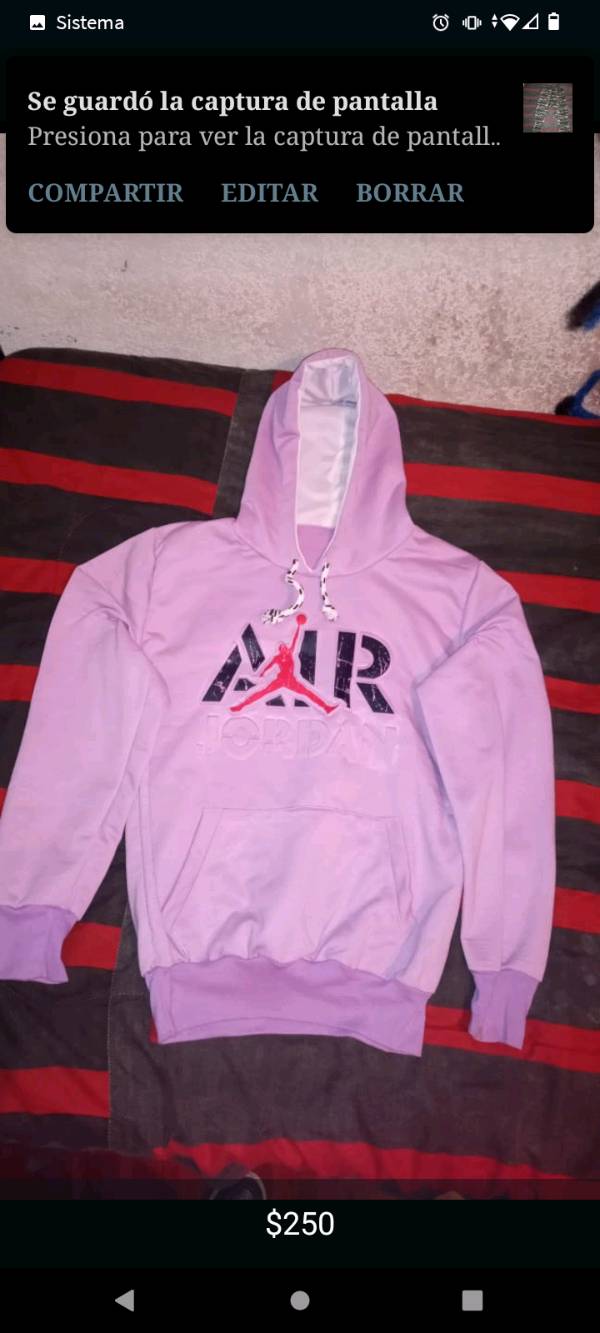 Sudadera top jordan rosa