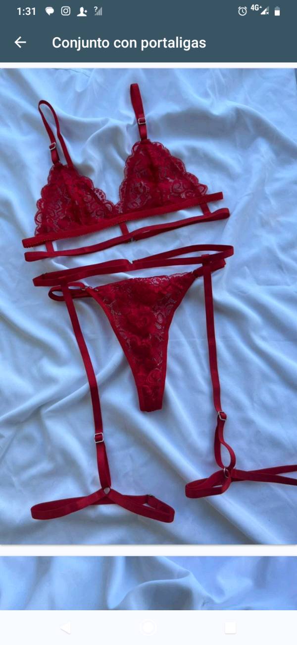 Conjunto ropa hotsell interior con portaligas
