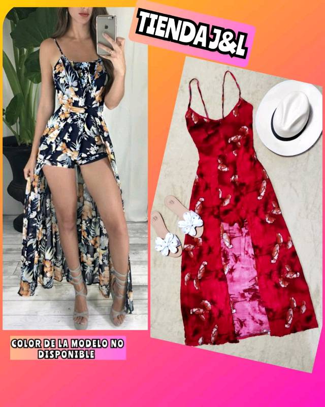 Vestidos con short top y cola de pato