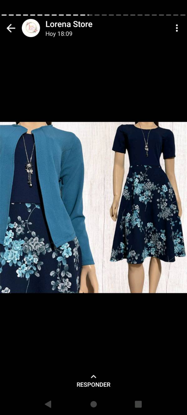 Vestidos MIDI tela Sof a