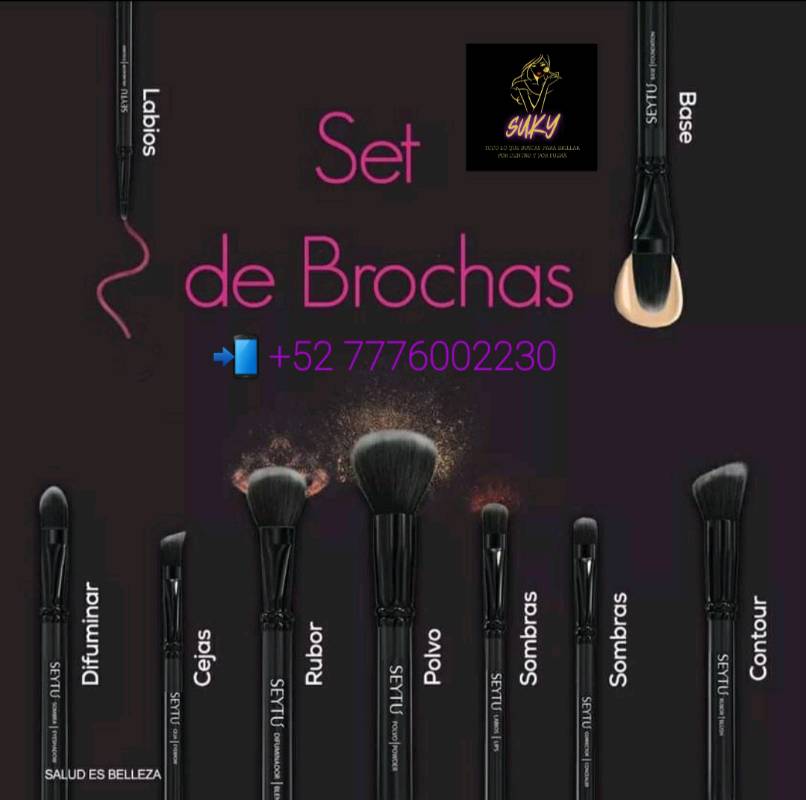 Set de 2025 brochas seytú caracteristicas