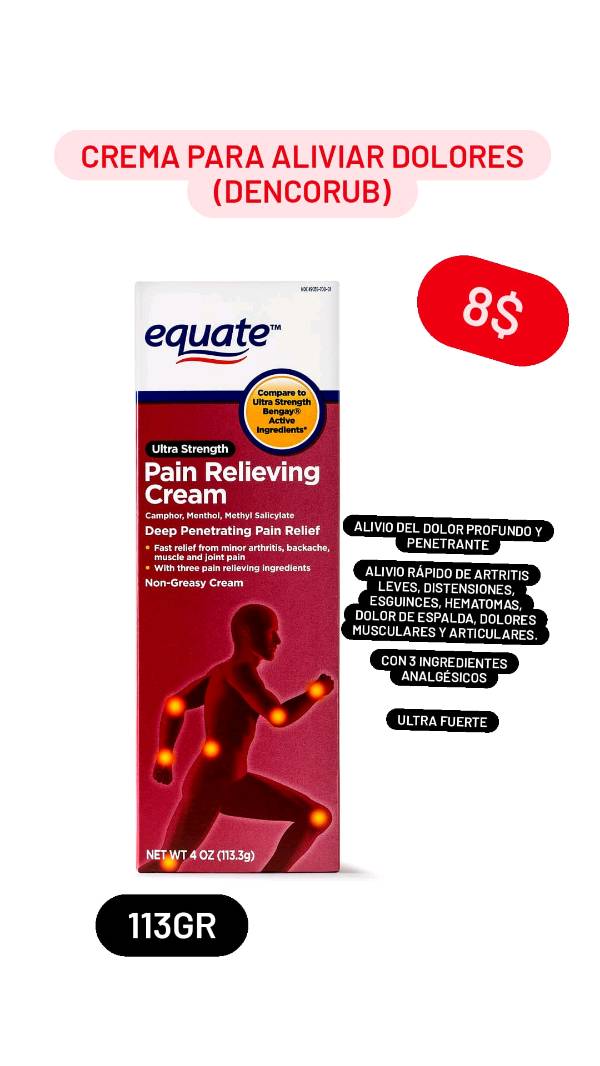 Equate Ultra Strength Pain Relief Cream, Oz, 51 OFF