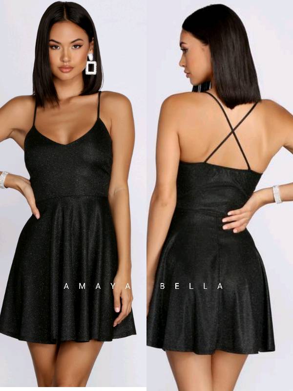 Vestido campana negro sale