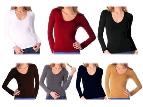 Blusas afelpadas cuello hot sale redondo